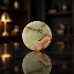 Handmade Green Onyx Coasters | Natural Marble Drink Coasters with Holder | Luxury Home Decor