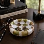 Handmade Marble Catchall Tray | Natural Stone Vanity Organizer (Unique Veining)