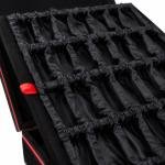 Black Velvet Chess Set Storage Case, Luxury Organizer, Protective Display Box