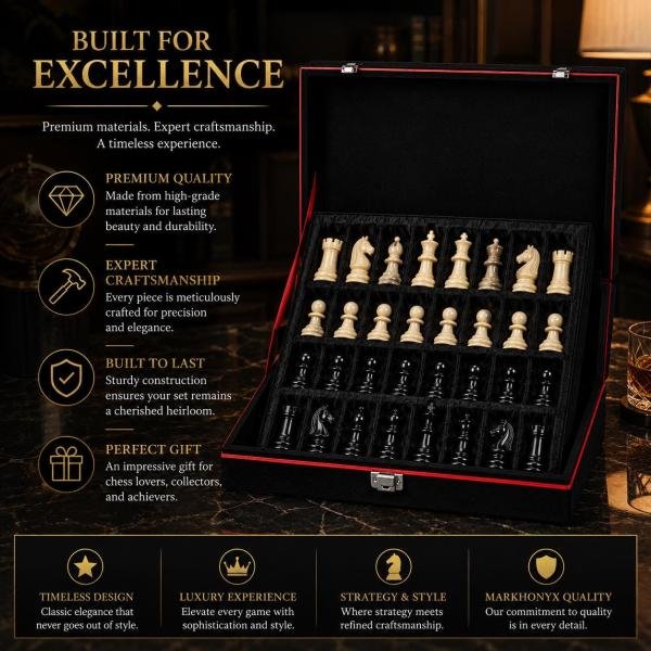 Black Velvet Chess Set Storage Case, Luxury Organizer, Protective Display Box