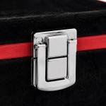 Black Velvet Chess Set Storage Case, Luxury Organizer, Protective Display Box