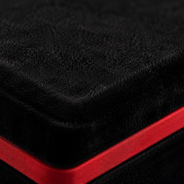 Black Velvet Chess Set Storage Case, Luxury Organizer, Protective Display Box