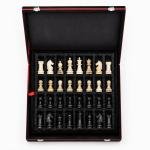 Black Velvet Chess Set Storage Case, Luxury Organizer, Protective Display Box