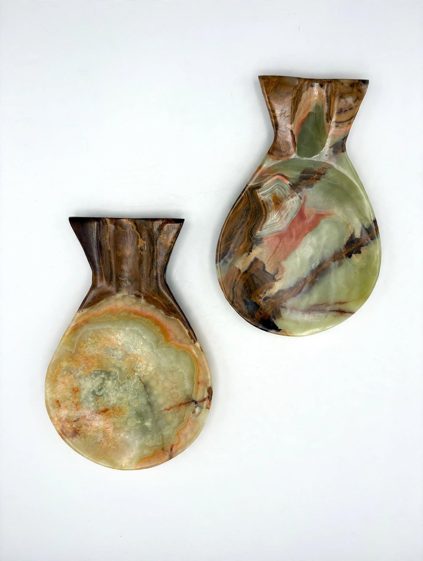 Handcrafted Green Onyx Fish Spoon Rest | Natural Stone Kitchen Decor