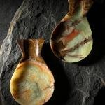 Handcrafted Green Onyx Fish Spoon Rest | Natural Stone Kitchen Decor