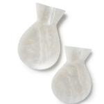 Handcrafted White Onyx Fish Spoon Rest | Natural Stone Kitchen Decor