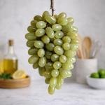 Green Onyx Grapes, Handmade Natural Stone Fruit Cluster, Kitchen & Table Decor, Wine Lover Gift