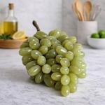 Green Onyx Grapes, Handmade Natural Stone Fruit Cluster, Kitchen & Table Decor, Wine Lover Gift