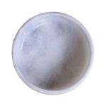 Luxury 8 Inch Handmade Marble Pet Dish - Natural Stone Modern Feeder